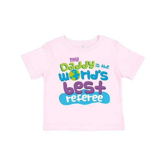 Inktastic Daddy Worlds Best Referee Boys or Girls Toddler T-Shirt
