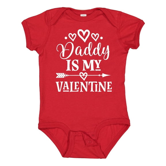 Inktastic Daddy is My Valentine Girls Girls Baby Bodysuit