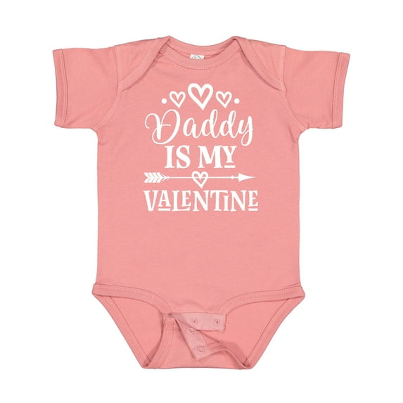 Inktastic Daddy is My Valentine Girls Girls Baby Bodysuit