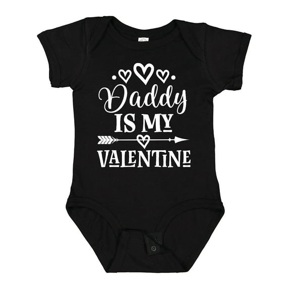 Inktastic Daddy is My Valentine Girls Girls Baby Bodysuit