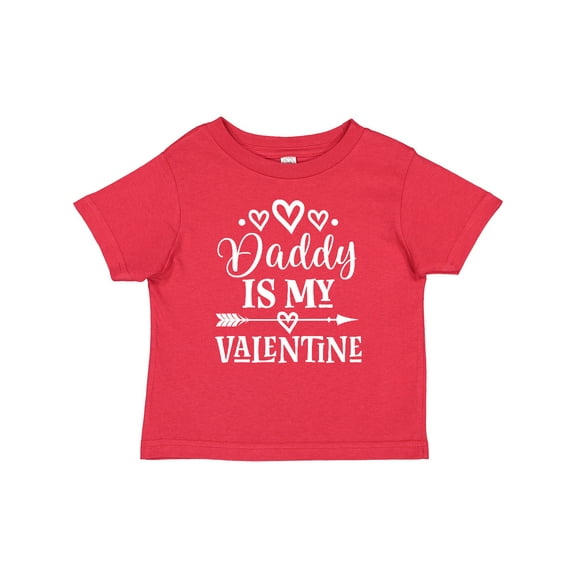 Inktastic Daddy is My Valentine Girls Girls Baby T-Shirt