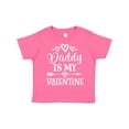 thumbnail image 1 of Inktastic Daddy is My Valentine Girls Girls Toddler T-Shirt, 1 of 5