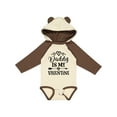 thumbnail image 1 of Inktastic Daddy is My Valentine Holiday Girls Long Sleeve Baby Bodysuit, 1 of 5