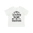 thumbnail image 1 of Inktastic Daddy is My Valentine Holiday Girls Toddler T-Shirt, 1 of 5