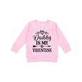 thumbnail image 1 of Inktastic Daddy is My Valentine Holiday Toddler Sweatshirt, 1 of 4