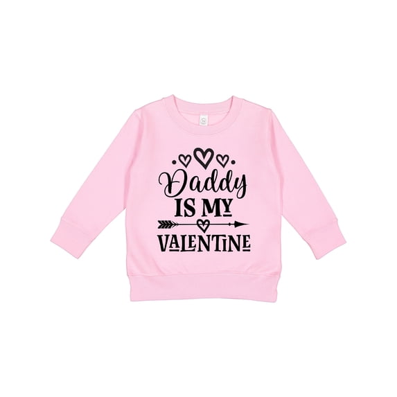 Inktastic Daddy is My Valentine Holiday Toddler Sweatshirt
