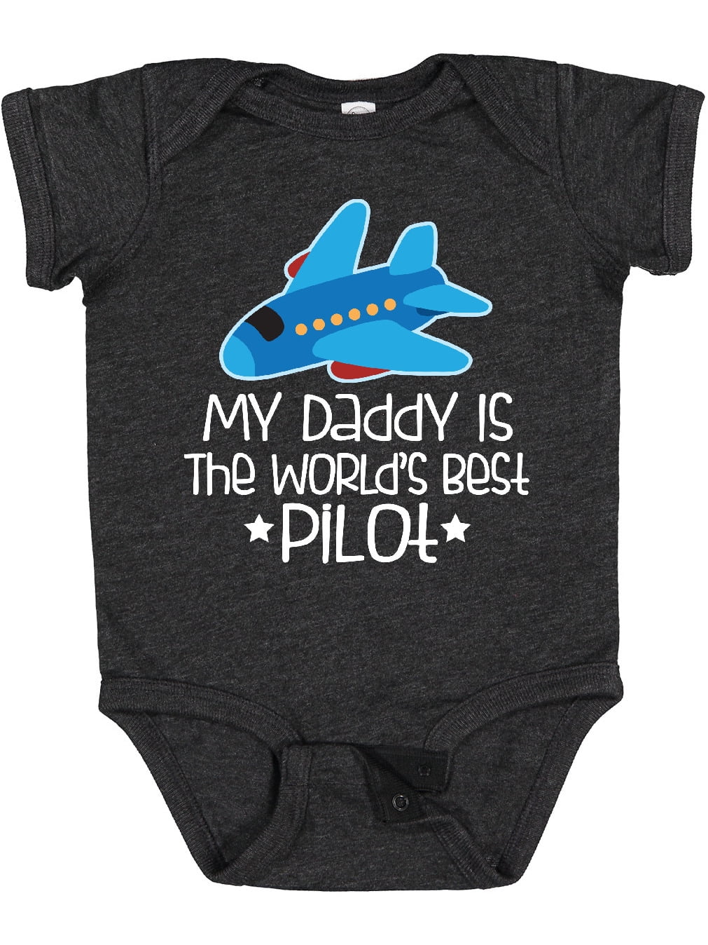 Inktastic Daddy is Worlds Best Pilot Airplane Childs Boys or Girls