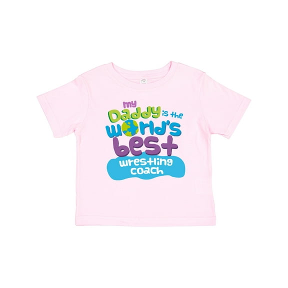 Inktastic Daddy is Worlds Best Wrestling Coach Boys or Girls Baby T-Shirt