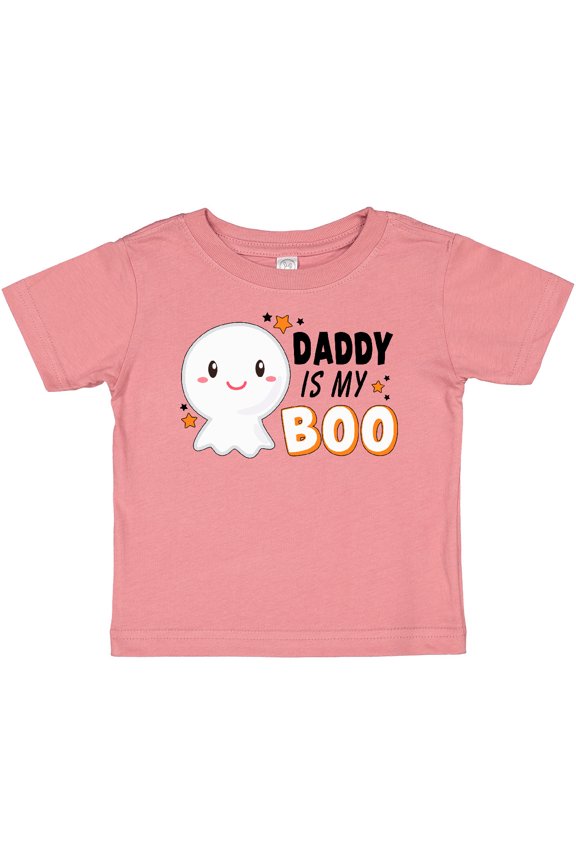 Daddy is my Boo with Cute Ghost Boys or Girls Baby T-Shirt
