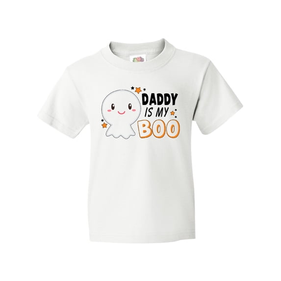 Inktastic Daddy is my Boo with Cute Ghost Youth T-Shirt