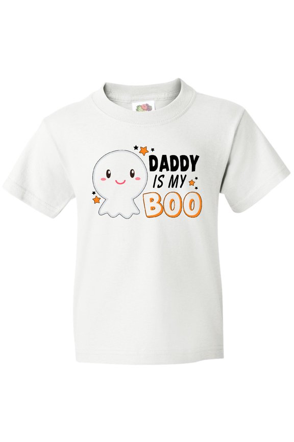 Daddy is my Boo with Cute Ghost Youth T-Shirt