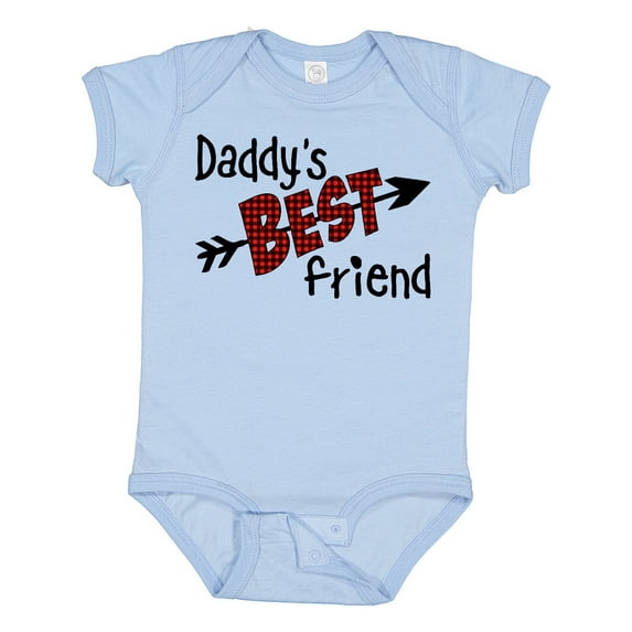 Inktastic Daddy's Best Friend- Arrow and Plaid Letters Boys or Girls Baby Bodysuit