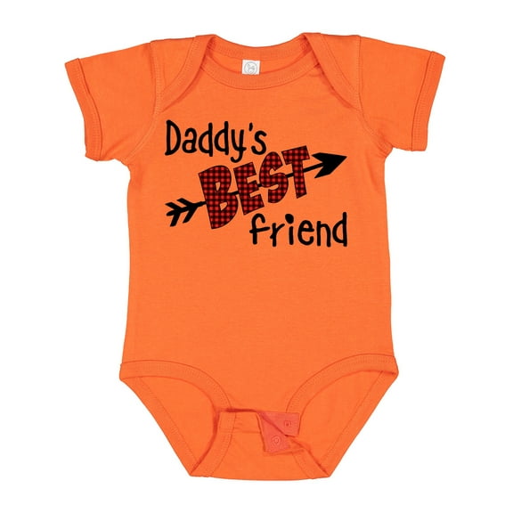 Inktastic Daddy's Best Friend- Arrow and Plaid Letters Boys or Girls Baby Bodysuit