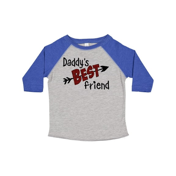 Inktastic Daddy's Best Friend Arrow and Plaid Letters Boys or Girls Toddler T-Shirt