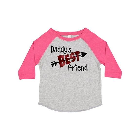 Inktastic Daddy's Best Friend Arrow and Plaid Letters Boys or Girls Toddler T-Shirt