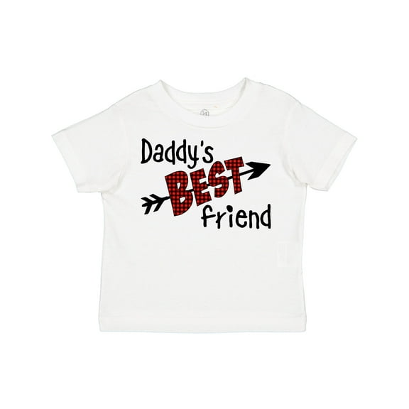 Inktastic Daddy's Best Friend Arrow and Plaid Letters Boys or Girls Toddler T-Shirt
