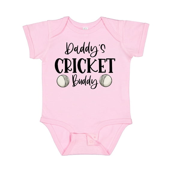 Inktastic Daddy's Cricket Buddy Boys or Girls Baby Bodysuit