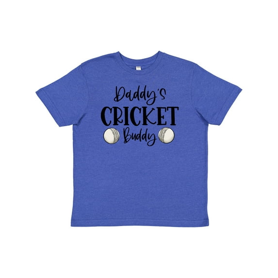 Inktastic Daddy's Cricket Buddy Youth T-Shirt