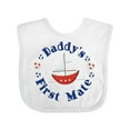 thumbnail image 1 of Inktastic Daddy's First Mate Boys or Girls Baby Bib, 1 of 4