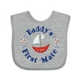 thumbnail image 1 of Inktastic Daddy's First Mate Boys or Girls Baby Bib, 1 of 4