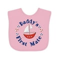 thumbnail image 1 of Inktastic Daddy's First Mate Boys or Girls Baby Bib, 1 of 4