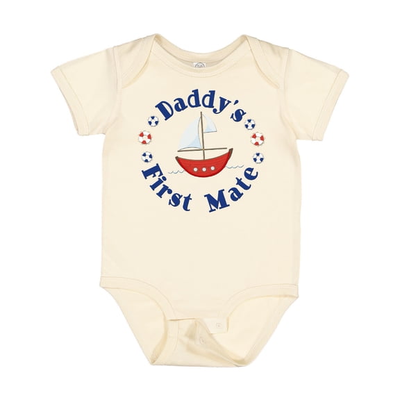 Inktastic Daddy's First Mate Boys or Girls Baby Bodysuit