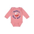 thumbnail image 1 of Inktastic Daddy's First Mate Boys or Girls Long Sleeve Baby Bodysuit, 1 of 5