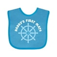 thumbnail image 1 of Inktastic Daddy's First Mate Sailing Nautical Boys Baby Bib, 1 of 4