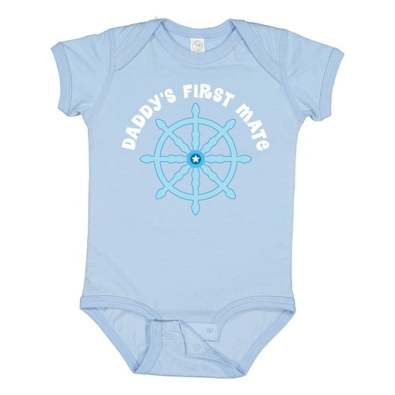 Inktastic Daddy's First Mate Sailing Nautical Boys Baby Bodysuit