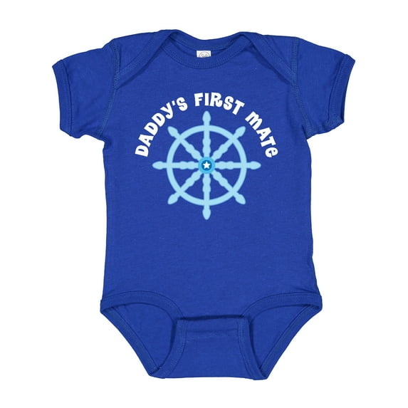 Inktastic Daddy's First Mate Sailing Nautical Boys Baby Bodysuit