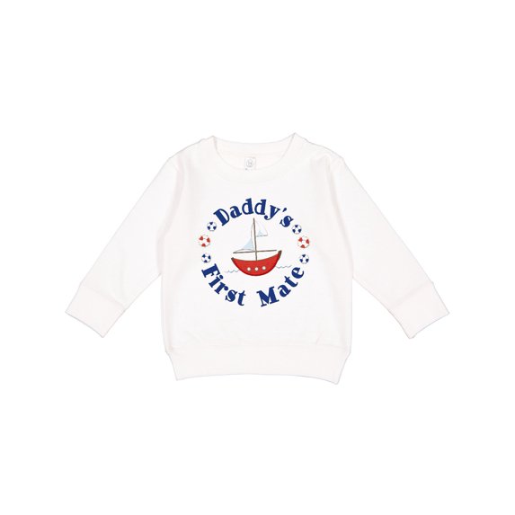 Inktastic Daddy's First Mate Toddler Sweatshirt