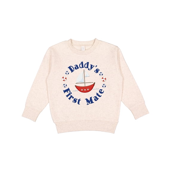 Inktastic Daddy's First Mate Toddler Sweatshirt