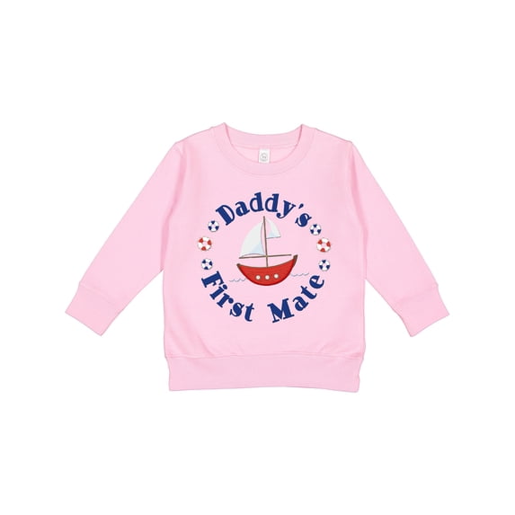Inktastic Daddy's First Mate Toddler Sweatshirt