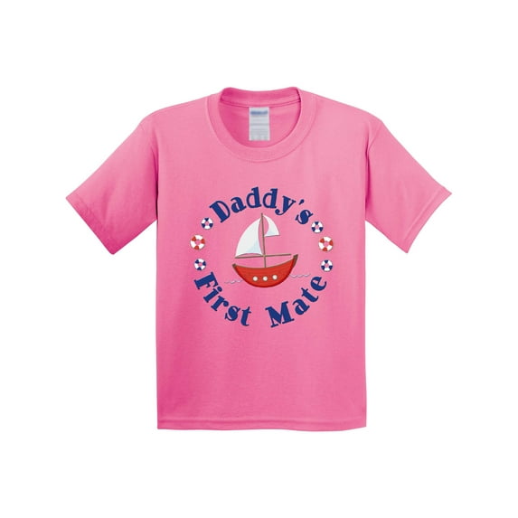 Inktastic Daddy's First Mate Youth T-Shirt
