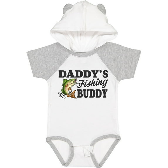 Inktastic Daddy's Fishing Buddy Boys Baby Bodysuit