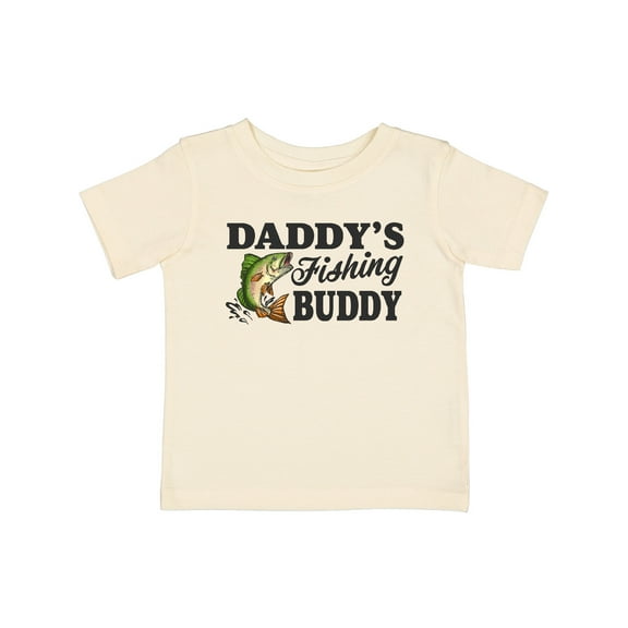Inktastic Daddy's Fishing Buddy Boys Baby T-Shirt