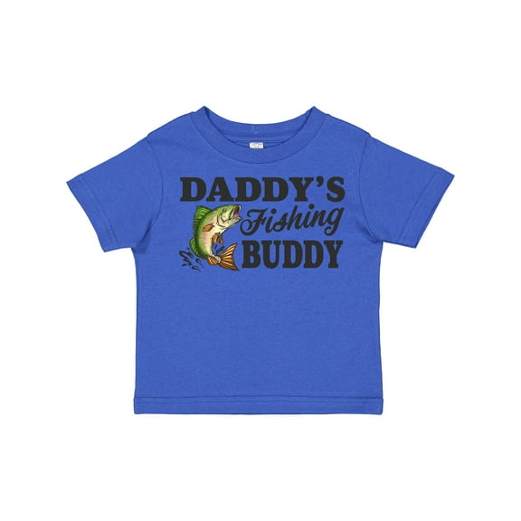 Inktastic Daddy's Fishing Buddy Boys Toddler T-Shirt