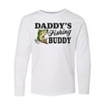 thumbnail image 1 of Inktastic Daddy's Fishing Buddy Long Sleeve Youth T-Shirt, 1 of 5