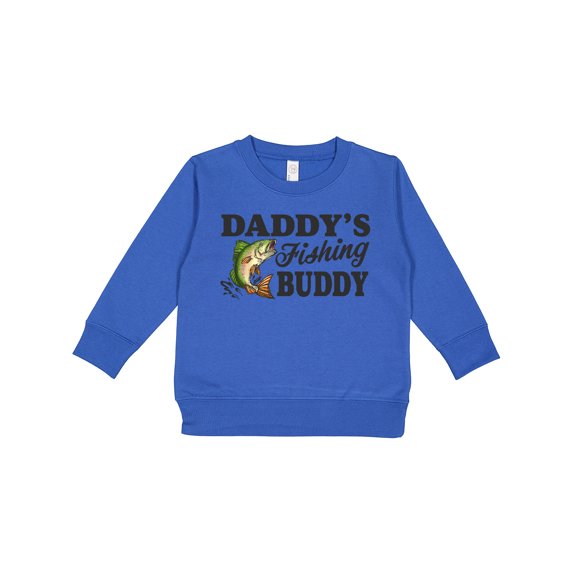 Inktastic Daddy's Fishing Buddy Toddler Sweatshirt