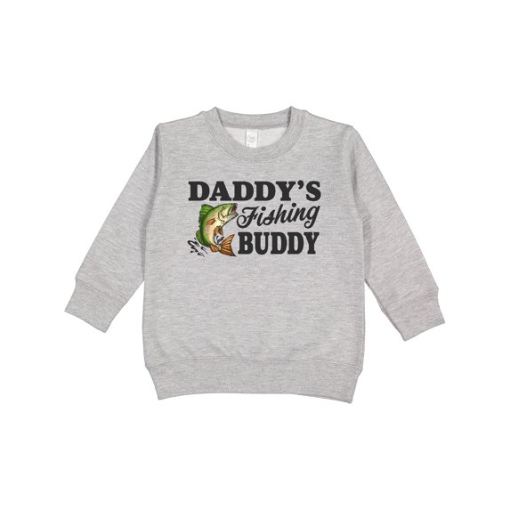 Inktastic Daddy's Fishing Buddy Toddler Sweatshirt