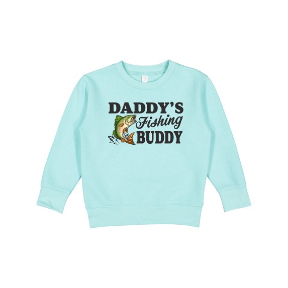 Inktastic Daddy's Fishing Buddy Toddler Sweatshirt