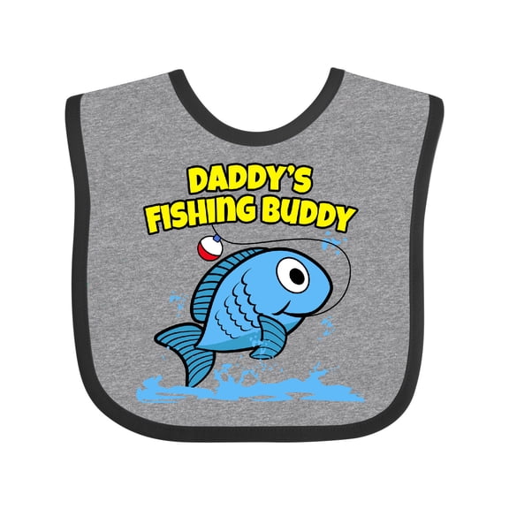 Inktastic Daddy's Fishing Buddy (blue) Boys or Girls Baby Bib
