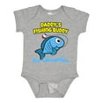 thumbnail image 1 of Inktastic Daddy's Fishing Buddy (blue) Boys or Girls Baby Bodysuit, 1 of 5