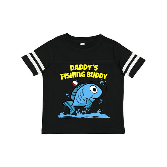 Inktastic Daddy's Fishing Buddy (blue) Boys or Girls Toddler T-Shirt