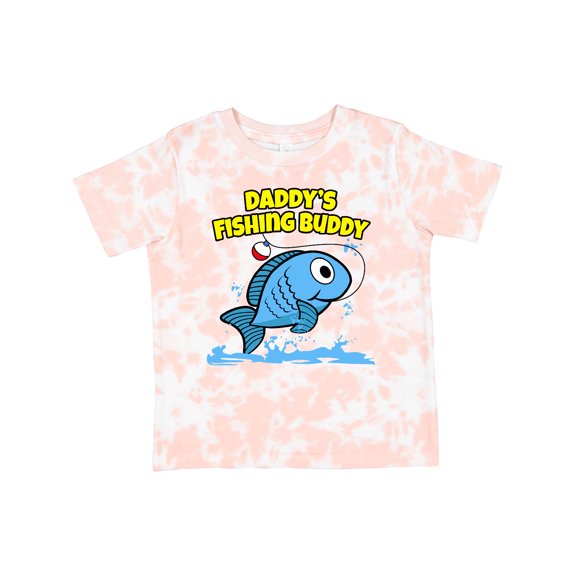 Inktastic Daddy's Fishing Buddy (blue) Boys or Girls Toddler T-Shirt