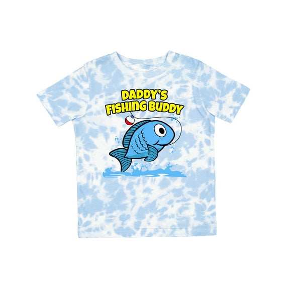 Inktastic Daddy's Fishing Buddy (blue) Boys or Girls Toddler T-Shirt