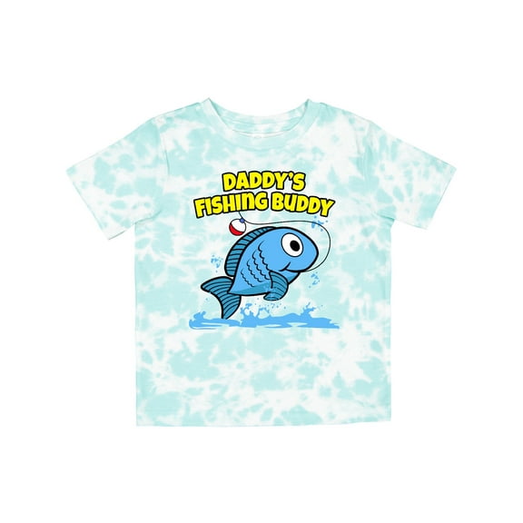 Inktastic Daddy's Fishing Buddy (blue) Boys or Girls Toddler T-Shirt