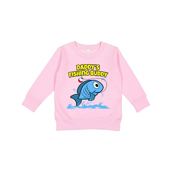Inktastic Daddy's Fishing Buddy (blue) Toddler Sweatshirt