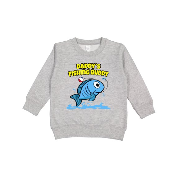 Inktastic Daddy's Fishing Buddy (blue) Toddler Sweatshirt