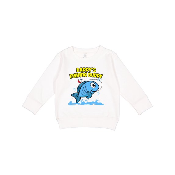 Inktastic Daddy's Fishing Buddy (blue) Toddler Sweatshirt